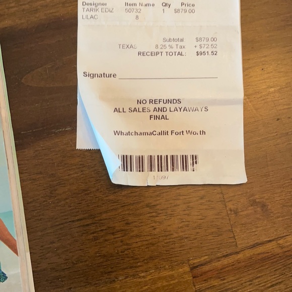 Prom dress from WhatchamaCallit with a lilac detachable train. Only worn once. - Picture 5 of 12